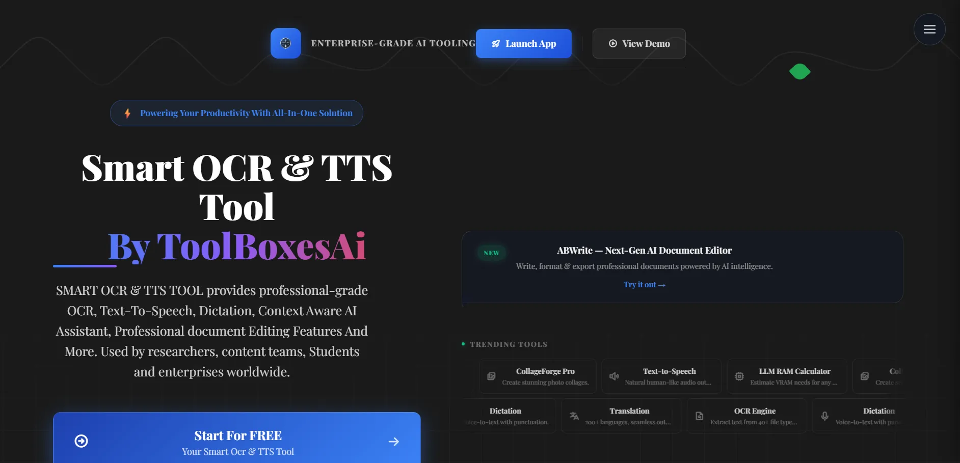 Smart OCR and TTS Tool